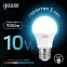 Лампа светодиодная LED 10 Вт 920 лм 4100К А60 груша нейтральный E27 AC 220В Black Gauss