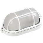 Светильник НПП1202 белый/овал с реш. 100Вт IP54 IEK