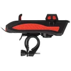 Велосипедный фонарь светодиодный VA-802 аккумуляторный powerbank сигнал держатель для телефона 5W