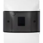 Practibox S Пластиковый щиток Встраиваемый (ЩРв-П) (в полые стены) 1X4 Дымчатая дверь