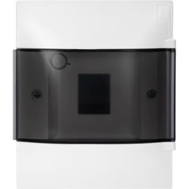 Practibox S Пластиковый щиток Встраиваемый (ЩРв-П) (в полые стены) 1X4 Дымчатая дверь