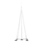 Мачта молниеприемная L-12м, D-40мм AL/NI