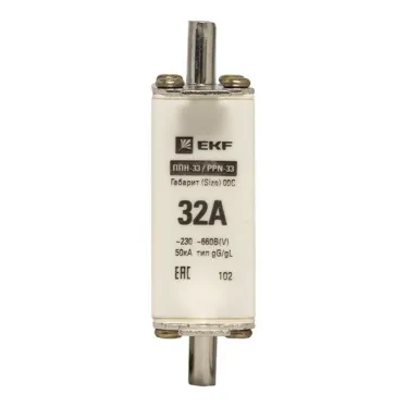 Вставка плавкая ППН-33 100/32А габарит 00С