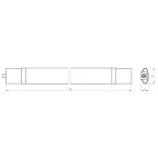 Светильник светодиодный SPP-3-50-6K-M IP65 1500х60мм 50Вт 4250Лм Ra»80 6500K мат (20/240)