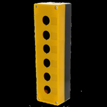 Корпус КП106 пластиковый 6 кнопок желтый