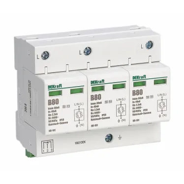 Ограничитель перенапряжения трехполюсный ОП-101 3п 80кА B