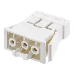 Коннектор “мама”, 3-х проводный, СБСП, безвинтовое соединение, белый