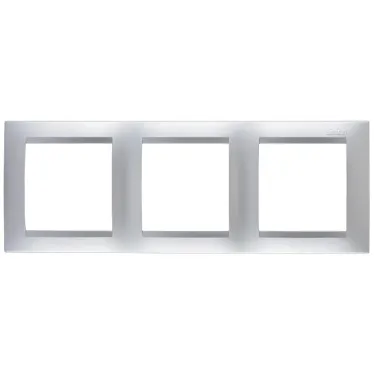 Рамка на 3 поста алюминий