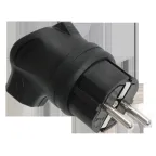 ОМЕГА Вилка угловая каучук 16А 2Р+E IР44