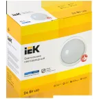 Светильник светодиодный ДПО 5051 18Вт 6500К IP65 круг белый IEK