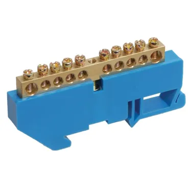 Шина нулевая на DIN-изолятор ШНИ-6х9-10-Д-С