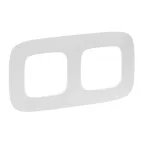 Valena ALLURE Рамка 2 поста белая универсальная