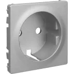 Valena LIFE Лицевая панель розетки 2К+З Алюминий