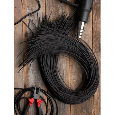 Термоусаживаемая трубка ТУТ нг 2.5/1.25 черная в отрезках по 1м PROxima