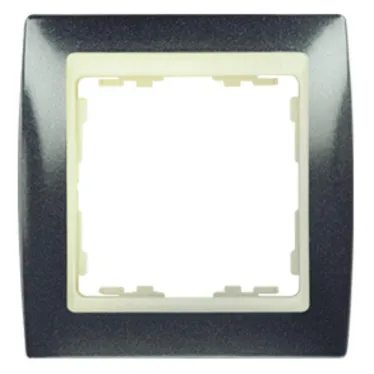 Рамка на 1 пост S82 серый гранит - слоновая кость