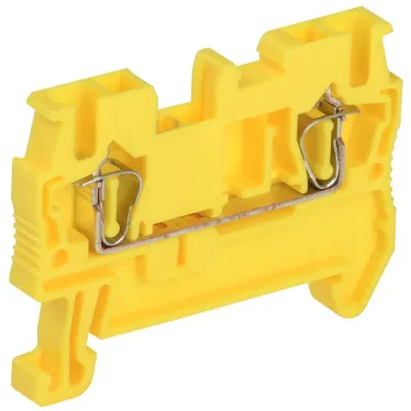 Клемма пружинная КПИ 2в-2,5 31А желтый