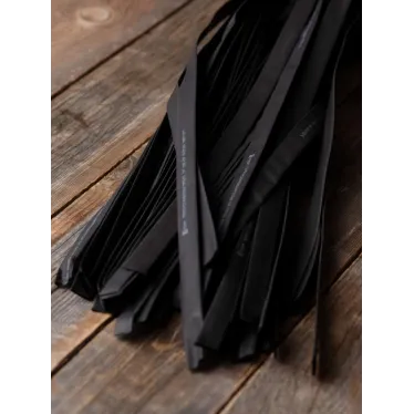 Трубка термоусаживаемая ТУТ нг 12/6 черная в отрезках по 1м PROxima