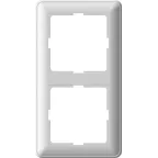 W59 Рамка 2 поста белая
