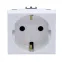 VIVA Розетка силовая с заземлением белая