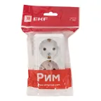 Рим Розетка двойная 16А с заземлением белая