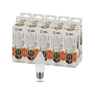 Лампа светодиодная LEDB35-11W-827-E27(диод,свеча,11Вт,тепл,E27)