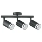 Светильник ДБО 3хGU10 без ламп наклонный черный