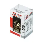 Шуруп универсальный 2,5х25 потайная головка, остроконечный, желтопассивированный (200шт) - коробка