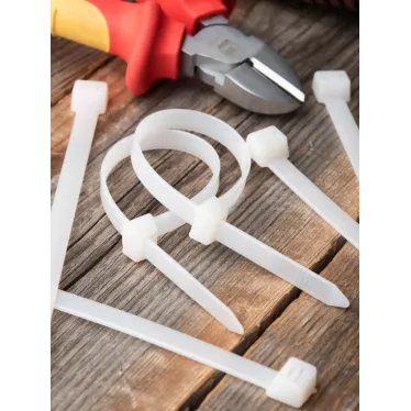 Хомут P6.6 стандартный белый 7.6x300 (100шт) FlexLock PROxima