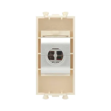 Avanti Компьютерная розетка RJ-45 без шторки модульная, кат.5е экранированная, Ванильная дымка, 1 модуль