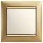 Выключатель одноклавишный, в рамку, слоновая кость