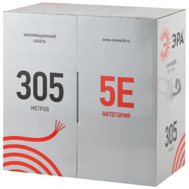 Витая пара U/UTP 4x2x24 AWG Cat5e CU PE OUTDOOR 305м