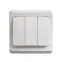 ЭТЮД Выключатель трехклавишный скрытый белый