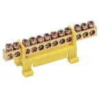 Шина PE земля на DIN-изоляторах тип Стойка ШНИ-6х9-12-С-Ж