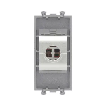 Avanti Компьютерная розетка RJ-45 без шторки модульная, кат.5е экранированная, Закаленная сталь, 1 модуль