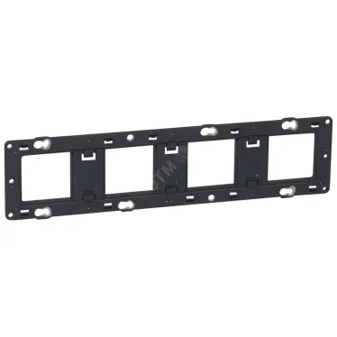 Суппорт Mosaic 4 мест 10 мод.  монтаж на винтах | 080254 | Legrand
