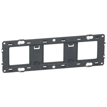 Суппорт Mosaic 3 мест 6/8 мод.  монтаж на винтах | 080253 | Legrand