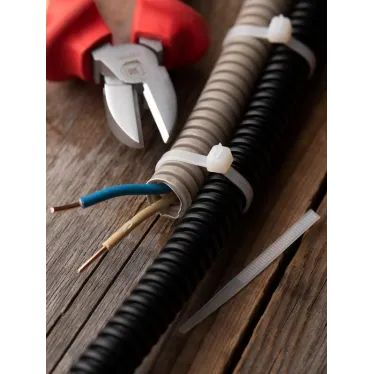 Хомут P6.6 стандартный белый 4.6x160 (100шт) FlexLock PROxima