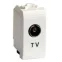 Розетка телевизионная TV с согласующим сопротивлением бежевая 1 модуль