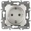 Розетка 2P+E Schuko, 16A-250В, Эра12, перламутр, 12-2101-15