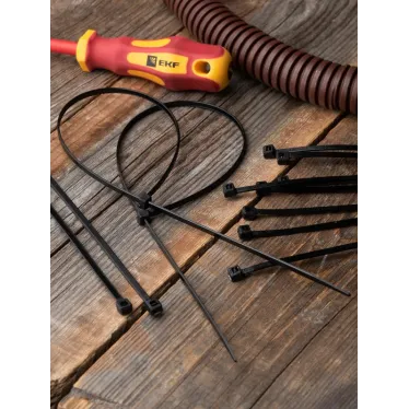 Хомут P6.6 стандартный черный 4.8x450 (100шт) FlexLock PROxima