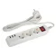 Удлинитель электрический U-3es-1,5m-USB c заземлением с выключателем 3 розетки + 3xUSBA 1,5м 10А
