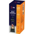 Светильник декоративный новогодний Дед Мороз, теплый белый LED, h 27,5 см, 3*АА, таймер 6 ч, IP20