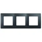 ETIKA Рамка 3 поста антрацит