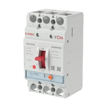 Автоматический выключатель YON MGS125 3P 80-100A 25kA