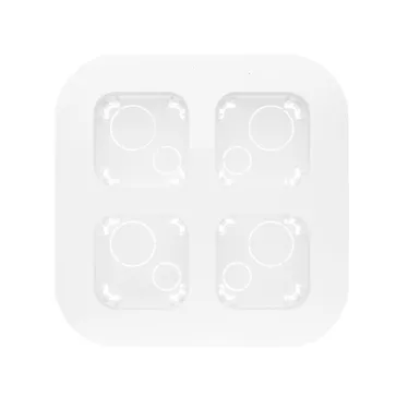 Quteo Рамка 4 поста для наружного монтажа белая