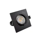 Светильник встраиваемый IP20 10 Вт GU5.3 LED черн. пластик DENKIRS DK3021-BK