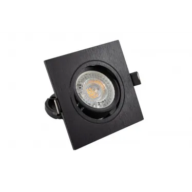 Светильник встраиваемый IP20 10 Вт GU5.3 LED черн. пластик DENKIRS DK3021-BK