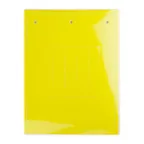 Табличка эластичная 67х15мм. Клейкое основание. Винил. Желтая (7 шт. на пластине, упак. по 10 листов)