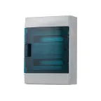 Щит распределительный навесной 24 модуля ЩРн-п-24 пластиковый Mistral65 серая прозрачная дверь с клеммами IP65 (65P12X22A)