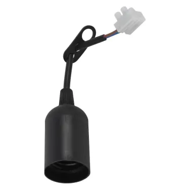 Патрон Е27 с клеммной колодкой,пластик,черный (50/200/6000)